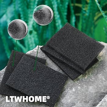 Amazon | LTWHOME ろ過 フィルター 水槽用 粗目スポンジ 活性炭マット